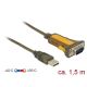 2. DeLOCK 65840 Parallel Cable Black, Yellow 1.5 m USB Type-A DB-9