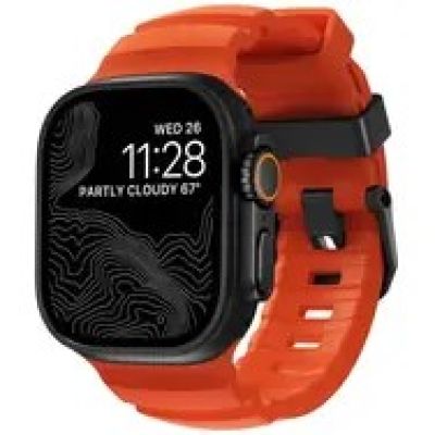 10. Nomad Rocky Point Band Black Leather, Titanium