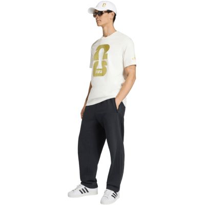 6. adidas FIFA World Cup 26 Official Emblem Men's T-Shirt White KB3703