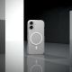 9. Puro Lite Mag TPU+PC Case Compatible with MagSafe for iPhone 17 - Transparent with White Ring