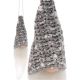 3. DECORATIVE PENDANT SANTA CLAUS 11CM SEQUINS GRAY