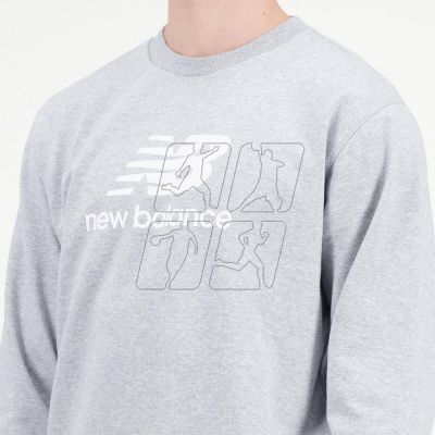 4. New Balance ESSENTIALS STACKED LOGO FRENC AG M sweatshirt MT31538AG