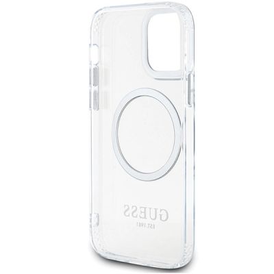 7. Guess Metal Outline Magsafe case for iPhone 12 / iPhone 12 Pro - silver