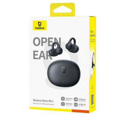 5. OWS Baseus Bass BC1 Earphones with Clip - Black