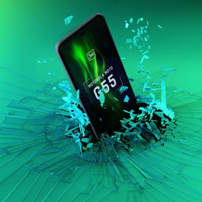 21. Tempered glass 3mk HardGlass Max Lite Black for Motorola Moto G55 5G