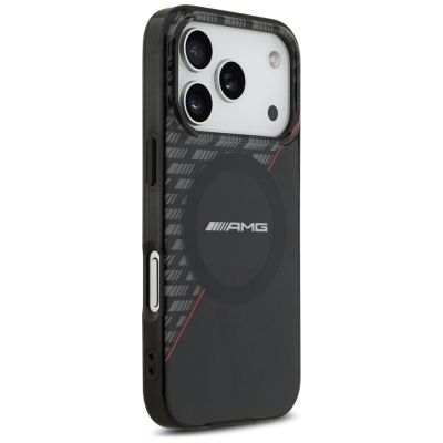 4. Mercedes AMG IML Double Layer Rhombs MagSafe Case for iPhone 18 Pro / 17 Pro - Black and Red