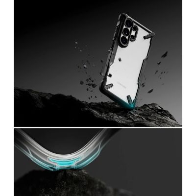 7. Ringke Fusion X Case for Samsung Galaxy S26 Ultra - Clear Black