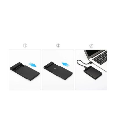 21. Ugreen bay for HDD SSD disk housing 2.5 '' SATA USB 3.2 Gen 1 (5 Gbps) micro USB SuperSpeed + 0.5 m cable black (US221 30848)