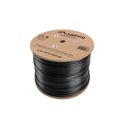 3. Lanberg LCU6-30CU-0305-BK Network Cable Black 305 m Cat6 U/UTP (UTP)
