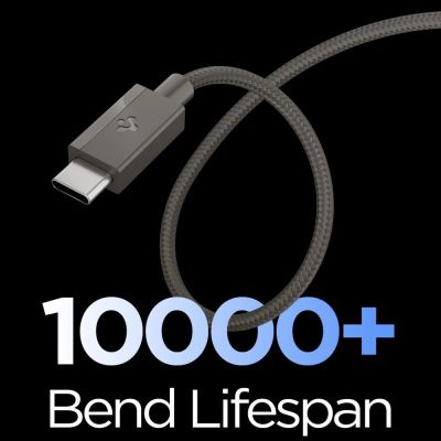 3. Spigen Essential EB6015CC USB-C Cable 60W 150 cm - Dark Gray
