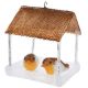 5. BIRD HOUSE LED DECORATION 185X165X230MM BROWN CANOPY