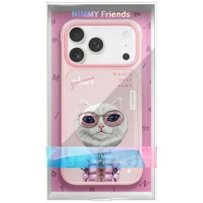 7. Nimmy Cool&Cute 2.0 Cat Case for iPhone 17 Pro - Pink