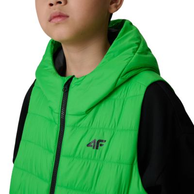 5. Boy's vest 4F M313 green 4FJWSS26TVJAM313 41S