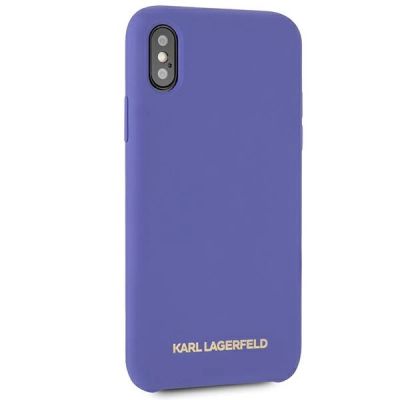 5. Karl Lagerfeld Silicone iPhone X/Xs Case - Purple