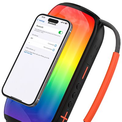 4. Dudao Y21 Wireless Speaker with RGB Backlight Bluetooth 5.3 - Black
