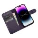 9. iCarer Wallet Case 2in1 Cover iPhone 14 Pro Anti-RFID Leather Flip Case Dark Purple (WMI14220726-DP)