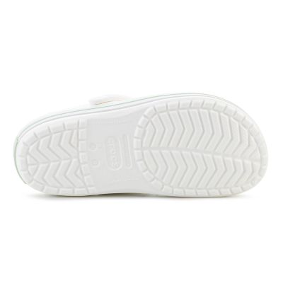 7. CROCS CROCBAND WHITE/SERENE GREEN 11016-1YL