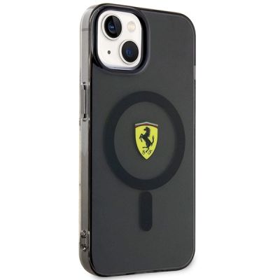 4. Ferrari FEHMP14SURKK iPhone 14 6.1" black/black hardcase Translucent Magsafe