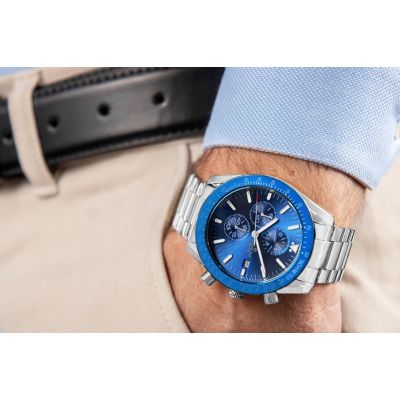 3. Men's Watch Giewont Chronograph Sapphire Silver Blue GW8720-B3