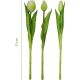 11. BOUQUET OF 7 WHITE TULIPS 31 CM LIFE-LIKE SPRING DECORATION