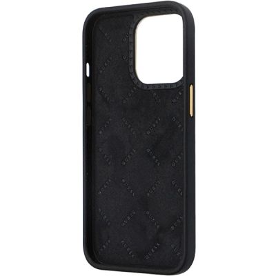 7. Guess 4G Silicone Logo Strass Case for iPhone 13 Pro Max - Black