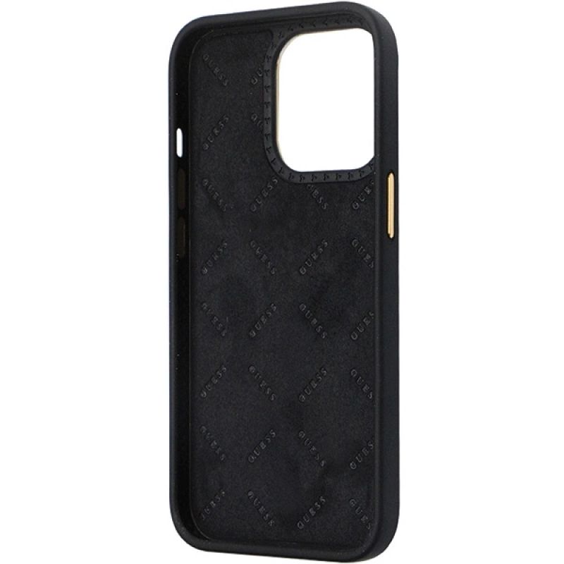 7. Guess 4G Silicone Logo Strass Case for iPhone 13 Pro Max - Black
