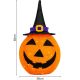 9. DECORATIVE PUMPKIN WITH HAT 68CM HALLOWEEN 30LED