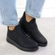 6. Women's low black ankle boots Potocki 25-90356