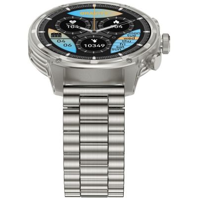 8. Smartwatch Gravity Silver Strap + Bracelet GT41-3
