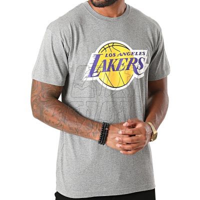 Mitchell &amp; Ness NBA Los Angeles Lakers Team Logo Tee M BMTRINTL1268-LALGYML