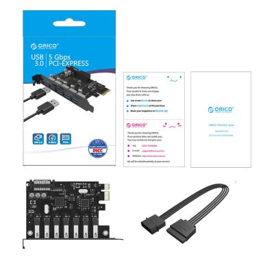 14. 7-Port USB 3.0 PCI-E Expansion Card for Desktop Chassis