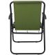 5. CAMPING CHAIR WITH ARMRESTS 52x44x75CM FOLDING GREEN