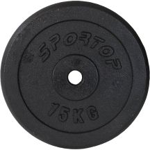 BLACK CAST IRON LOAD 15 KG ENERO FIT Ø26.5