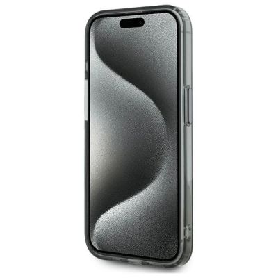 2. Karl Lagerfeld KLHMP15LHLSCHK iPhone 15 Pro 6.1" black/black hardcase IML Metal Choupette Head MagSafe