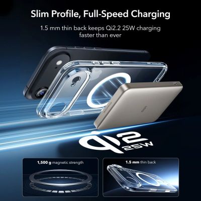6. ESR Classic Hybrid MagSafe + Tempered Glass Set for iPhone 17 Air - Clear