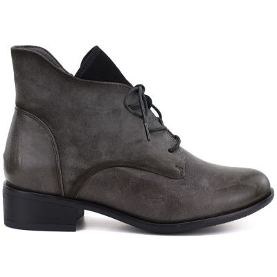 2. Women's insulated ankle boots, gray, Jezzi ASA198-15