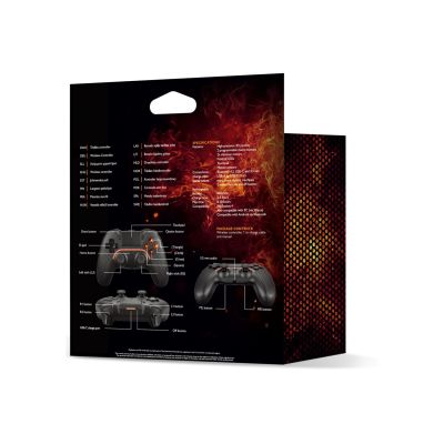 4. Deltaco Gaming GAM-139 Game Controller Black Bluetooth/USB Gamepad Digital Android, PC, PlayStation 4