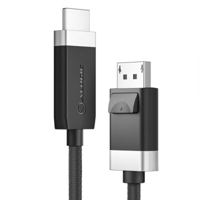 ALOGIC FUDPHD2-SGR 2m DisplayPort HDMI Cable Adapter Black, Gray