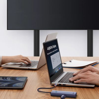 11. Baseus UltraJoy Series 5in1 USB-C HDMI 4K 4x USB-A 3.0 USB hub - gray
