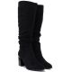 4. Black women’s block-heel boots Jezzi MR2623-7