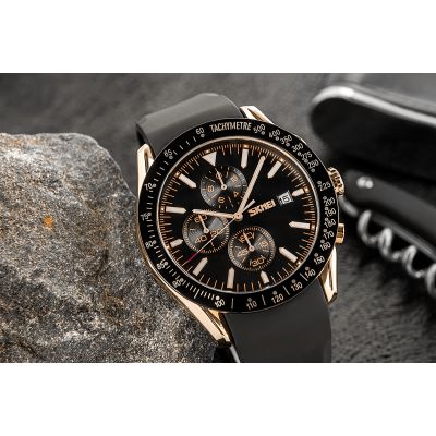 4. Men's Watch Skmei 9253PRGBK + BOX