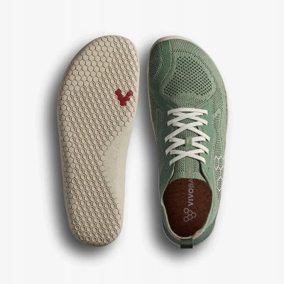 4. Vivobarefoot Primus Lite Knit Natural Outdoor Shoes – Dusty Green, Size: 45