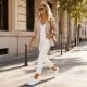 9. Women's white leather shoes Filippo DP7556