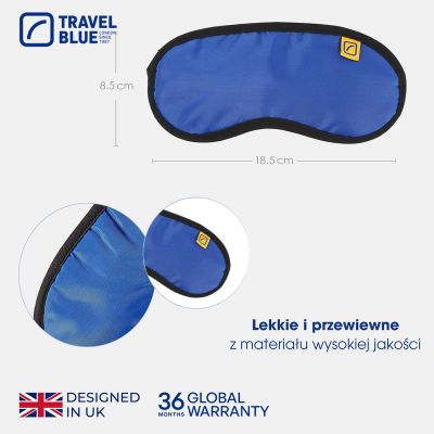 3. TRAVEL BLUE EYE MASK