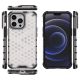 12. Honeycomb Case armor cover with TPU Bumper for iPhone 13 Pro transparent