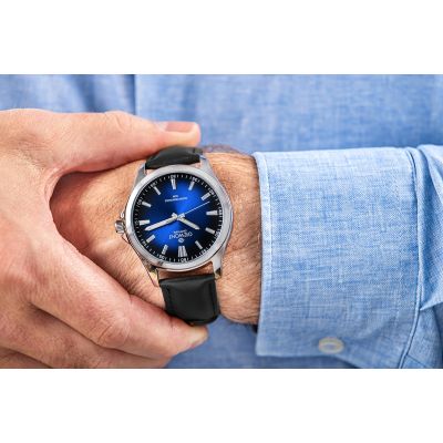 3. Giewont Elegance Sapphire Men's Watch Black and Blue GW5160-A3