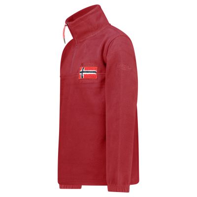 5. Geographical Norway TEQUATEUR BURGUNDY DB MEN 233 Men's Fleece Jacket (WZ6696H/GN-BURGUNDY)