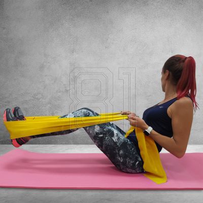 6. Fitness rubber PROFIT LIGHT yellow DK 2227