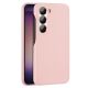Dux Ducis Grit case for Samsung Galaxy S23+ elegant case made of artificial leather pink