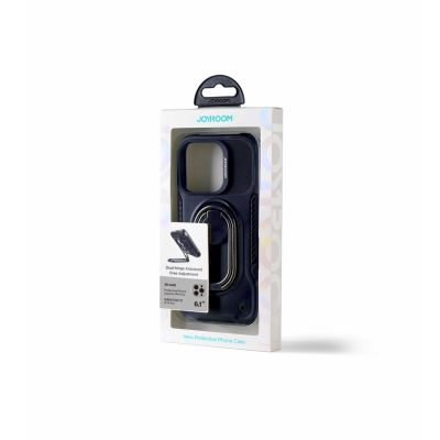 10. Joyroom Dual Hinge case for iPhone 14 Pro armored case with a stand and a ring holder black